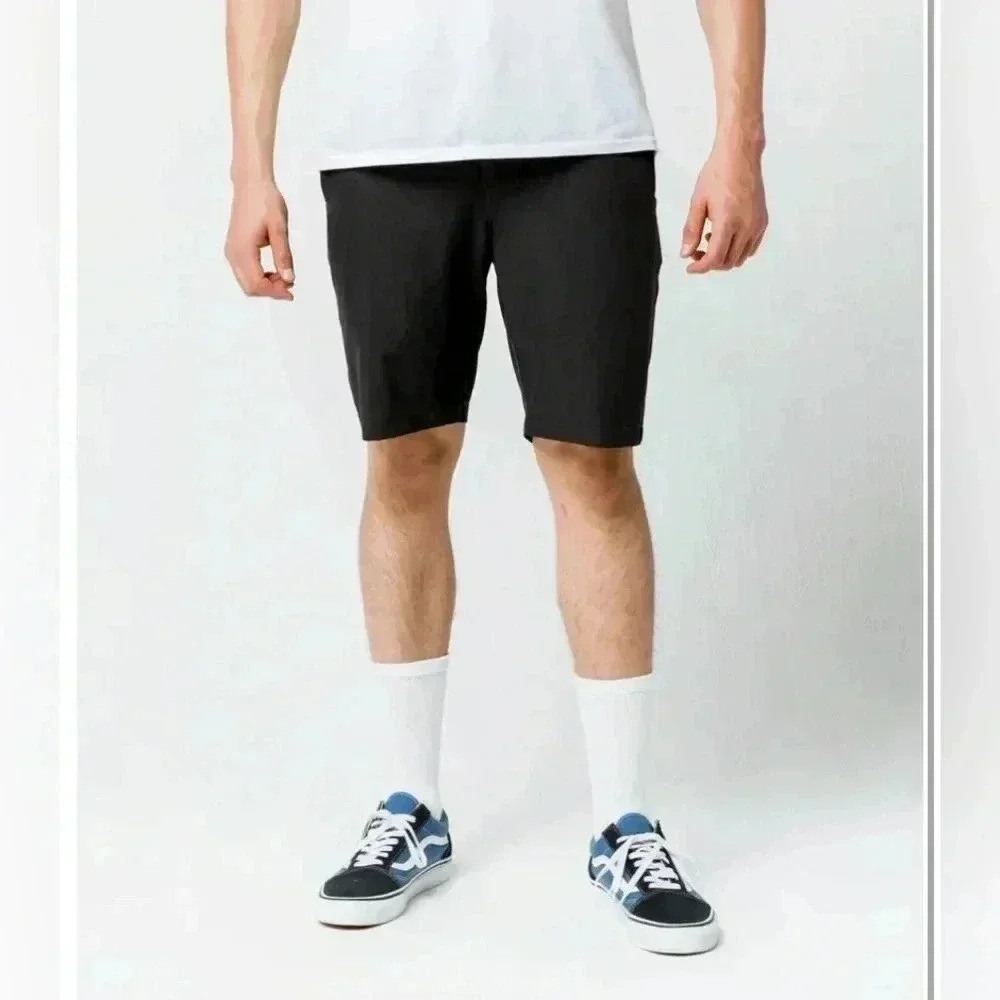 💥Nitrous Black Format Black Mens Hybrid Shorts 30